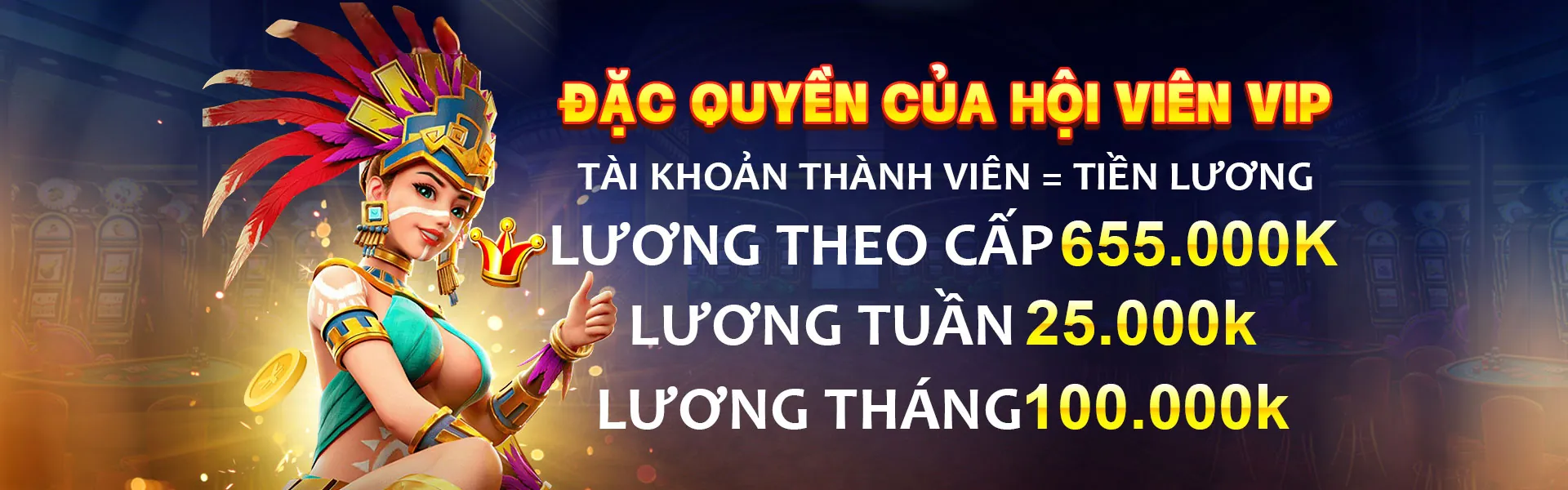 Hình ảnh chào mừng Câu lạc bộ VIP mb666 với biểu tượng vàng sang trọng, thể hiện đặc quyền và đẳng cấp dành cho hội viên cao cấp.